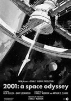 Poster do filme “2001: uma odisseia no espaço”.