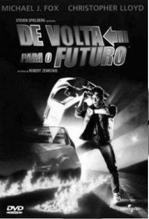 Capa do DVD do filme “De Volta para o Futuro”.
			