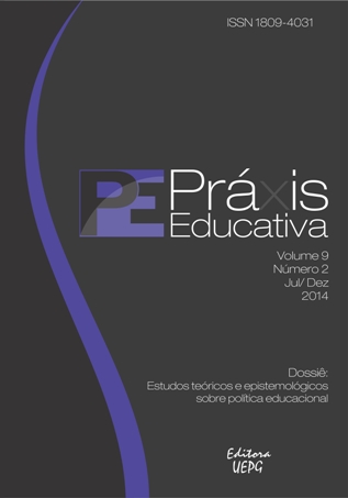 					Visualizar v. 9 n. 2 (2014): Dossiê: Estudos teóricos e epistemológicos sobre política educacional
				